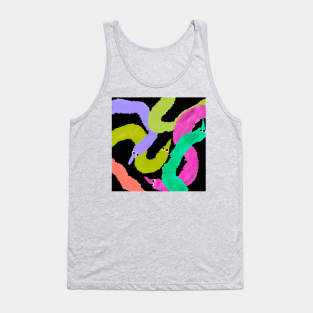 Worm Party! 2 | Muted Rainbow Worms Tank Top